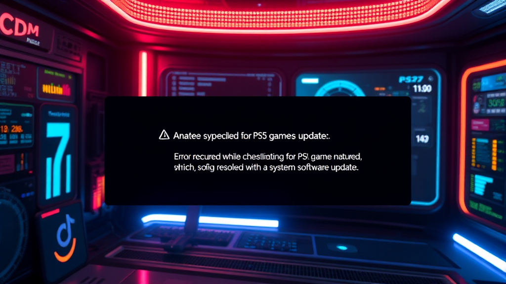 게임 & 시스템 업데이트 확인 (realistic 스타일)