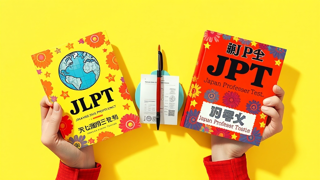 JLPT vs JPT: 기본 정보 비교 (popart 스타일)