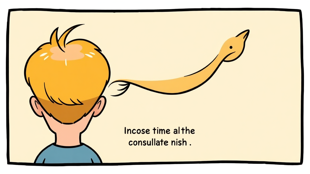 코로나 후유증 탈모, 전문가 상담이 필요한 경우 (cartoon 스타일)