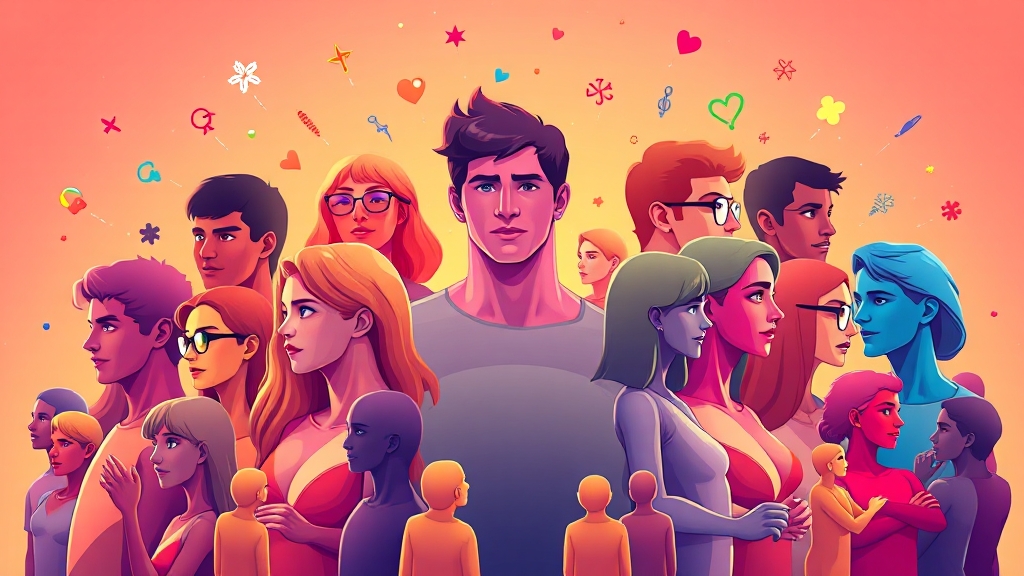 MBTI 검사 활용법: 관계 개선, 진로 선택, 자기 이해 (illustration 스타일)