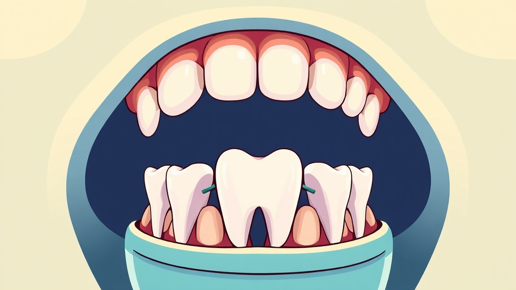 성공적인 인공치아 시술을 위한 치과 선택 가이드 (cartoon 스타일)