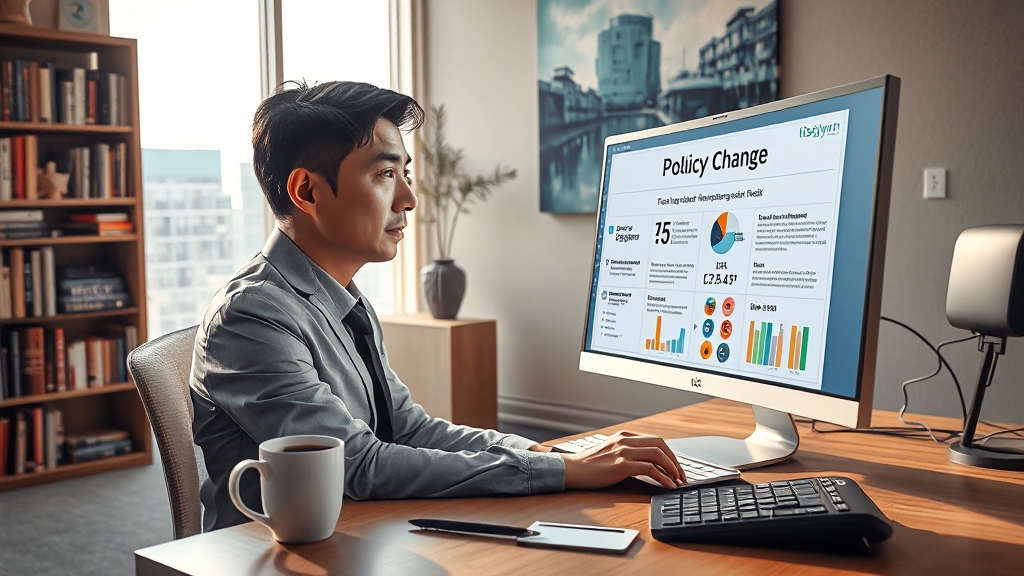 정책 변경 핵심 내용 (realistic 스타일)