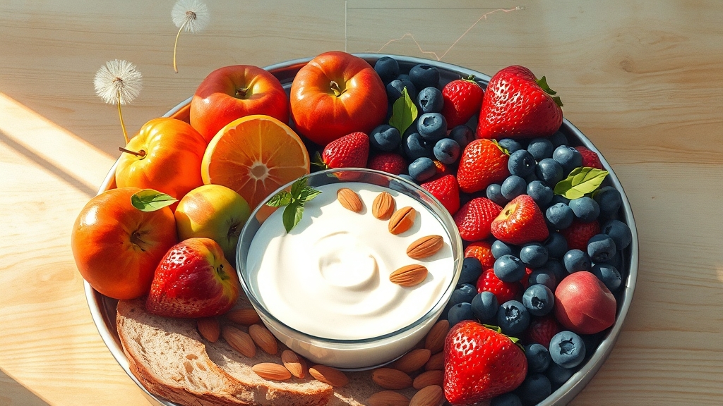 과일 섭취량 조절 및 식단 관리 팁 (watercolor 스타일)