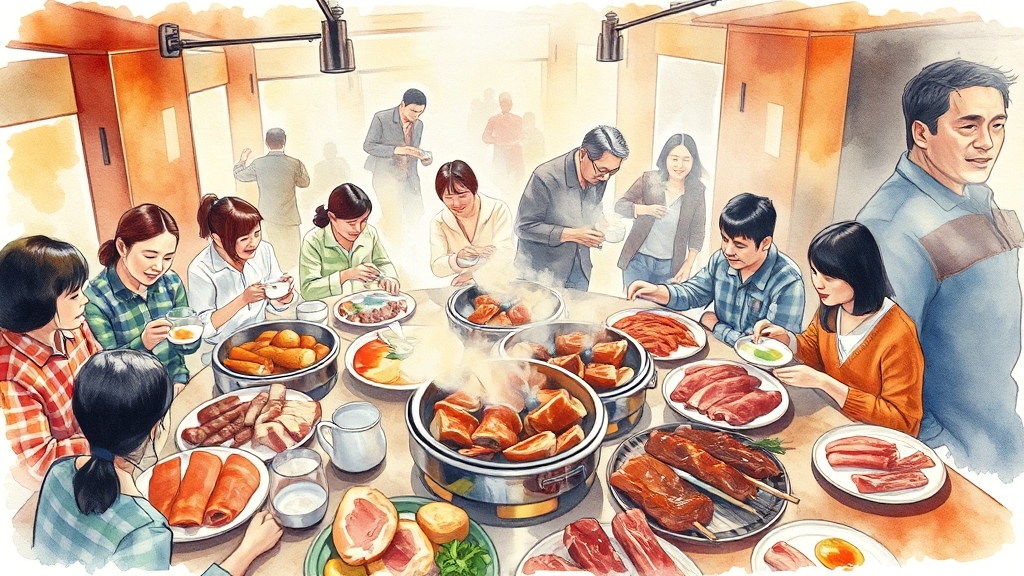 명륜진사갈비, 어떤 곳? (watercolor 스타일)