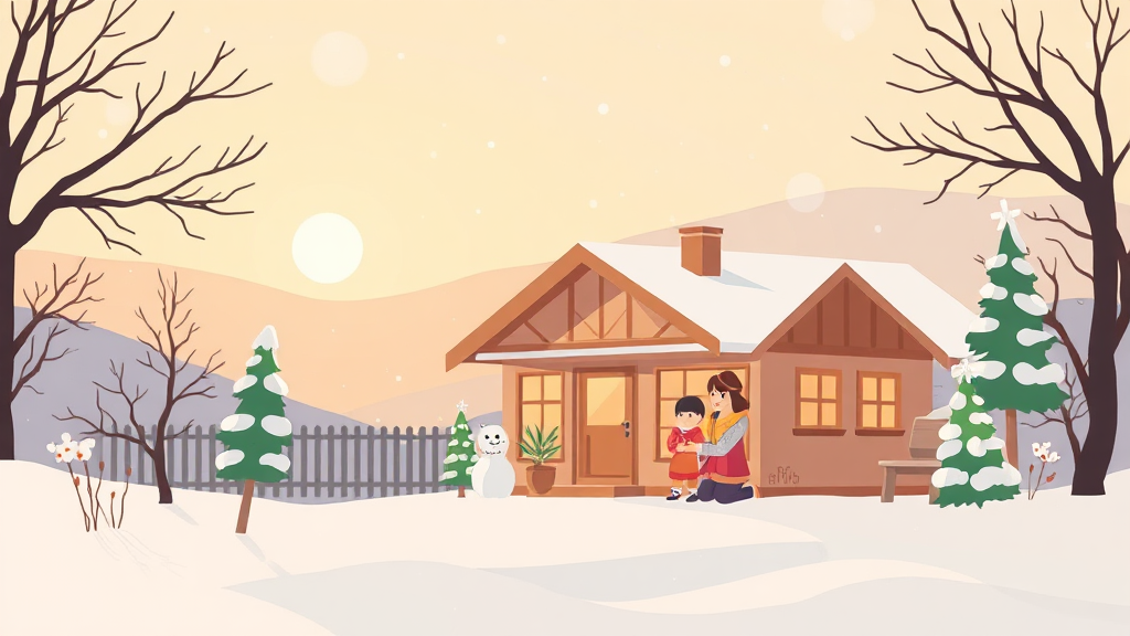 난방비 지원 제도, 한눈에 보기 (illustration 스타일)