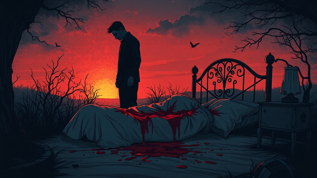 사건 당일의 미스터리 (illustration 스타일)