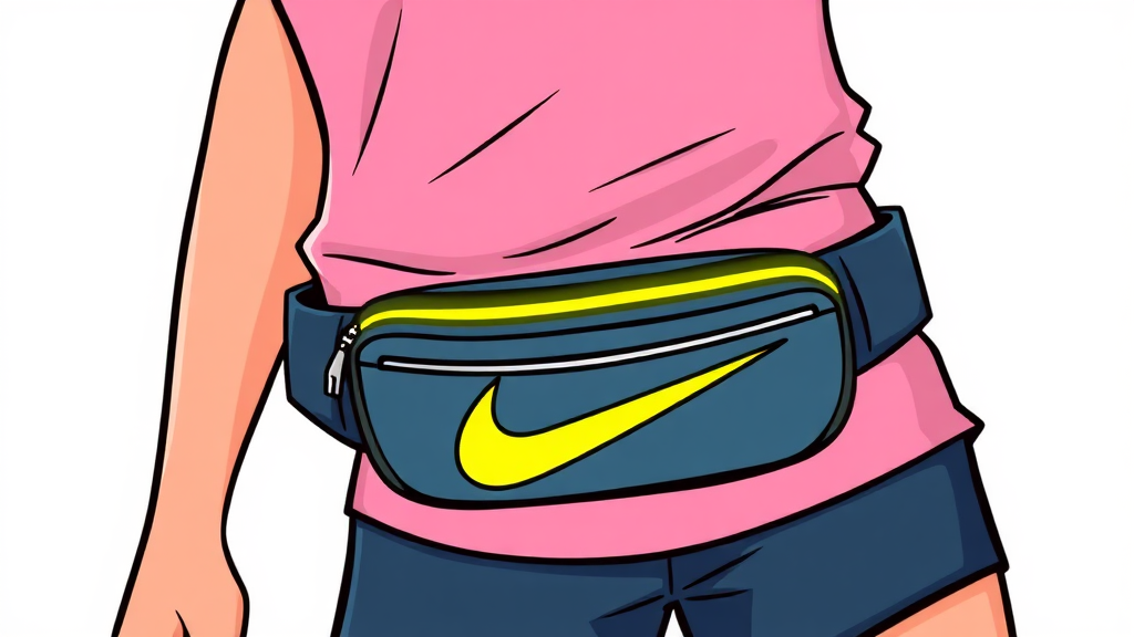 나이키 러닝벨트 구매 전 체크리스트 (cartoon 스타일)