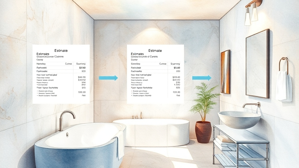 전문가 선택, 견적 비교 가이드 (watercolor 스타일)