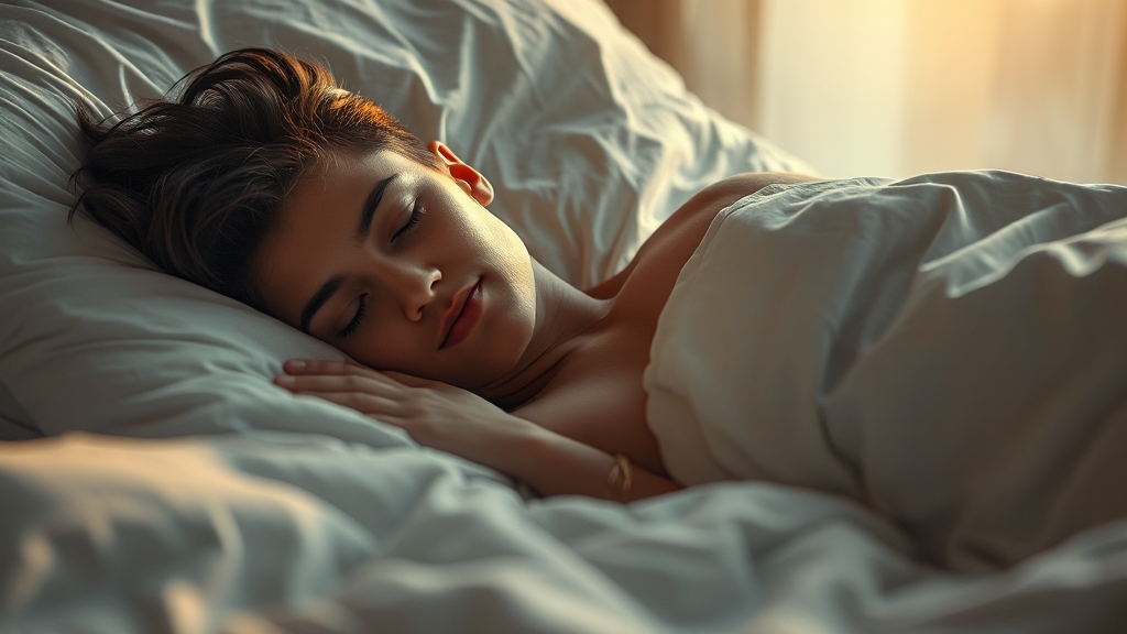 숙면, 피로 해소의 첫걸음 (realistic 스타일)