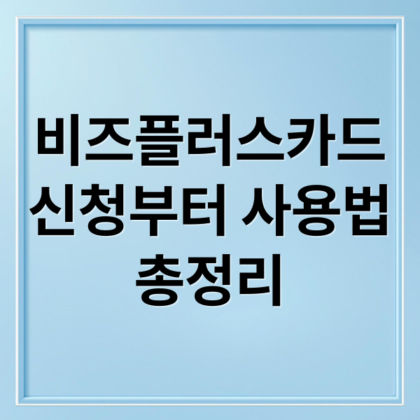 비즈플러스카드
신청부터 사용법
총정리 (소상공인 비즈플러스카드 신청)