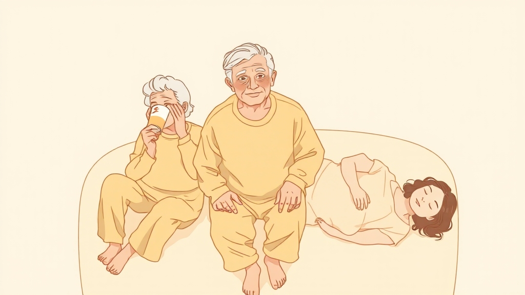 증상 완화를 위한 대처법 (illustration 스타일)