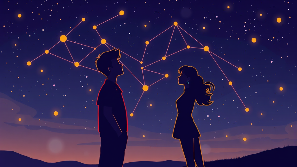 별자리 궁합이란? (cartoon 스타일)