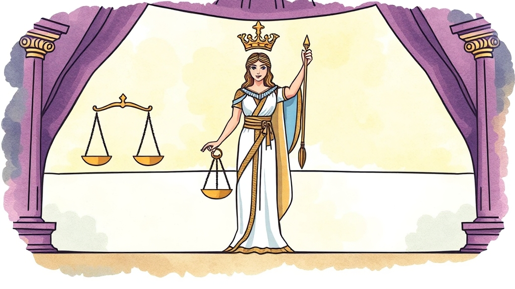 법원 재판 절차 (cartoon 스타일)