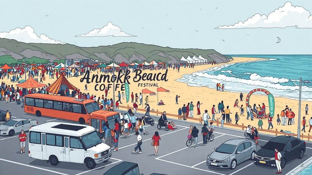 교통 및 주차 정보 (illustration 스타일)