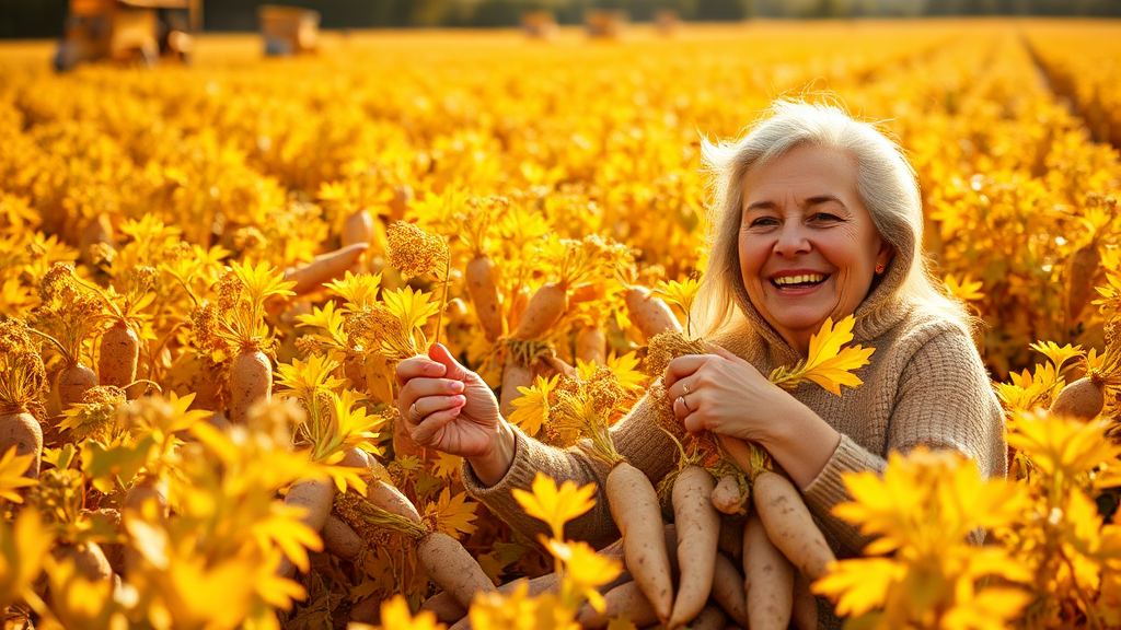 고구마 효능, 어디까지 알고 있니? (realistic 스타일)