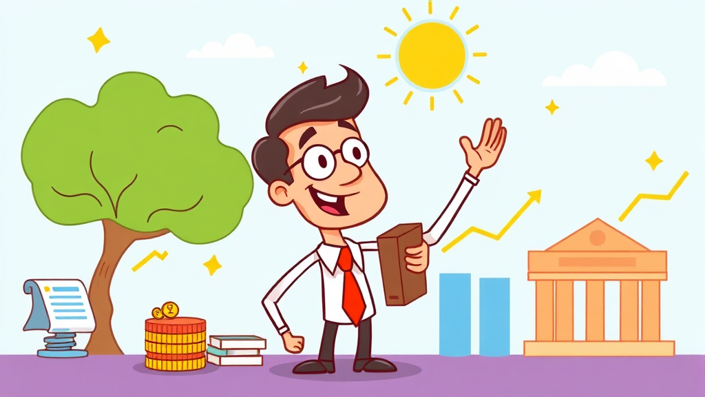 주식, ETF, 펀드: 투자, 어렵지 않아요! (cartoon 스타일)