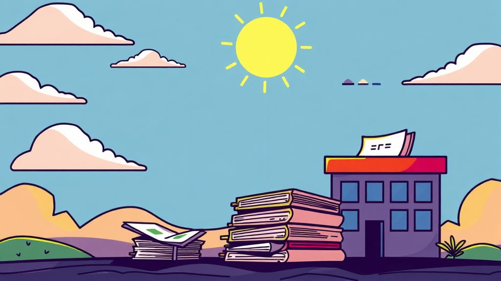 정책자금 대출 심사 절차 및 핵심 요소 (cartoon 스타일)