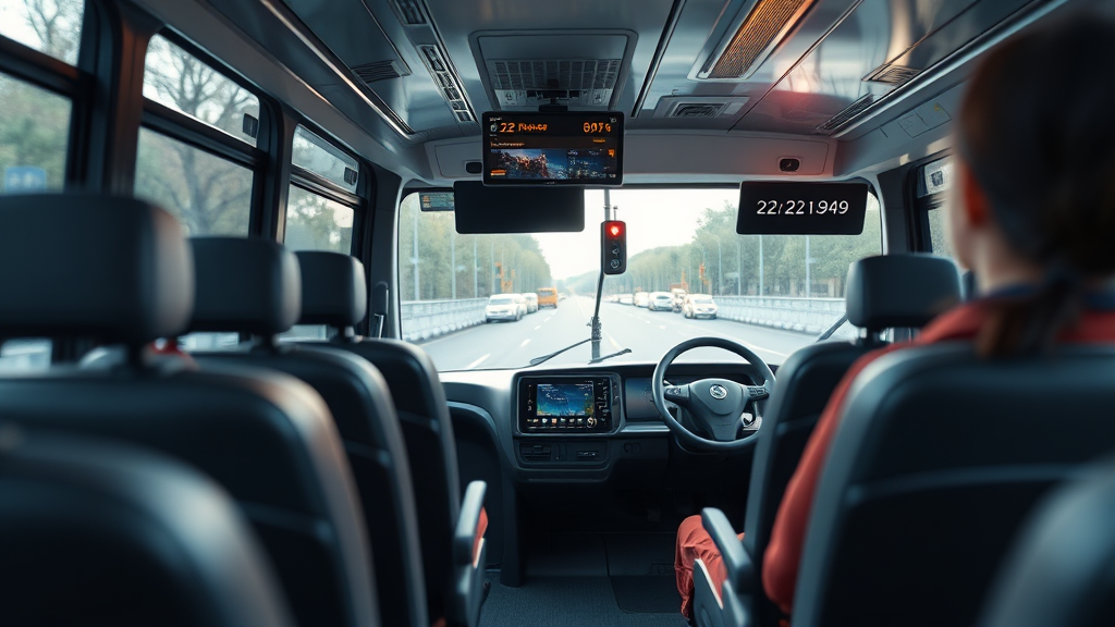 A160 버스 좌석 및 이용 방법 (realistic 스타일)