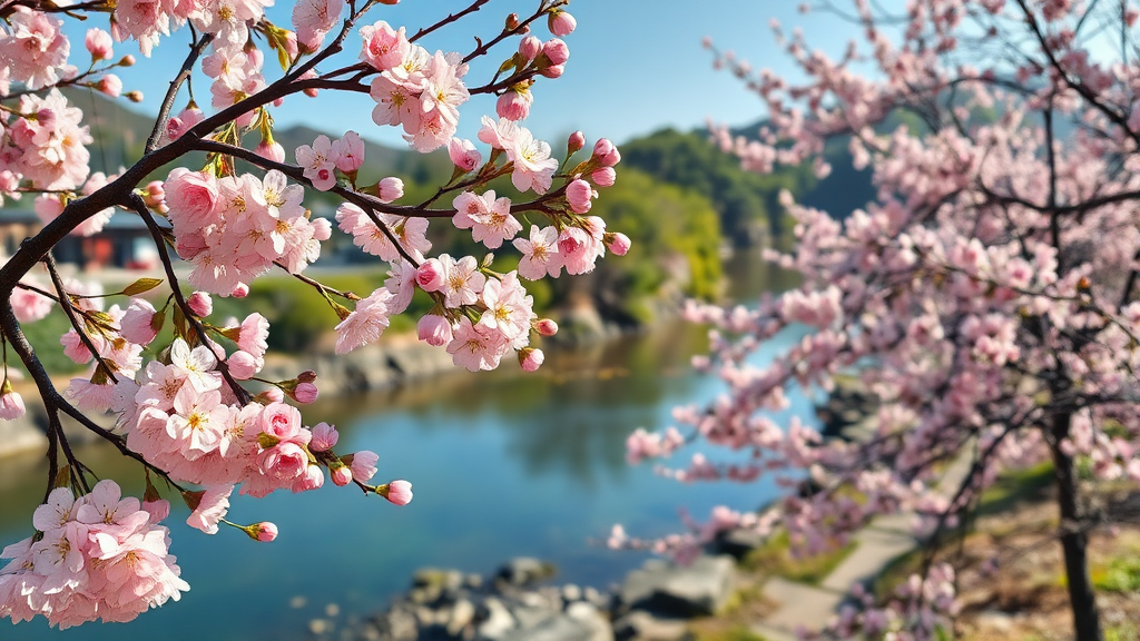 전국 봄꽃 축제 총정리: 놓치면 후회할 축제 정보 (realistic 스타일)