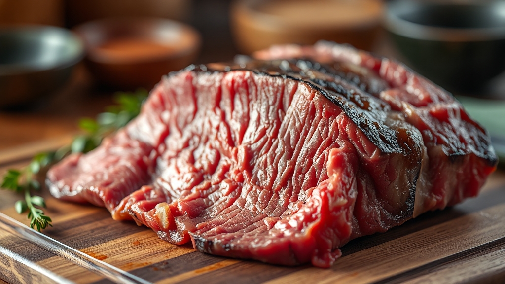 수입 vs 한우: 품질 및 영양 비교 (realistic 스타일)