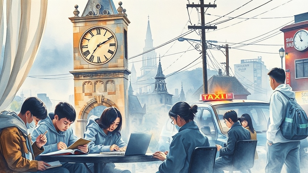 교육 일정, 5일 동안 빡세게! (watercolor 스타일)
