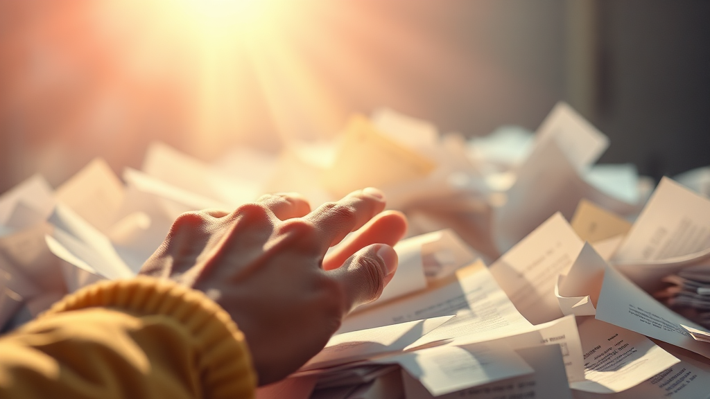 준비 서류 (realistic 스타일)