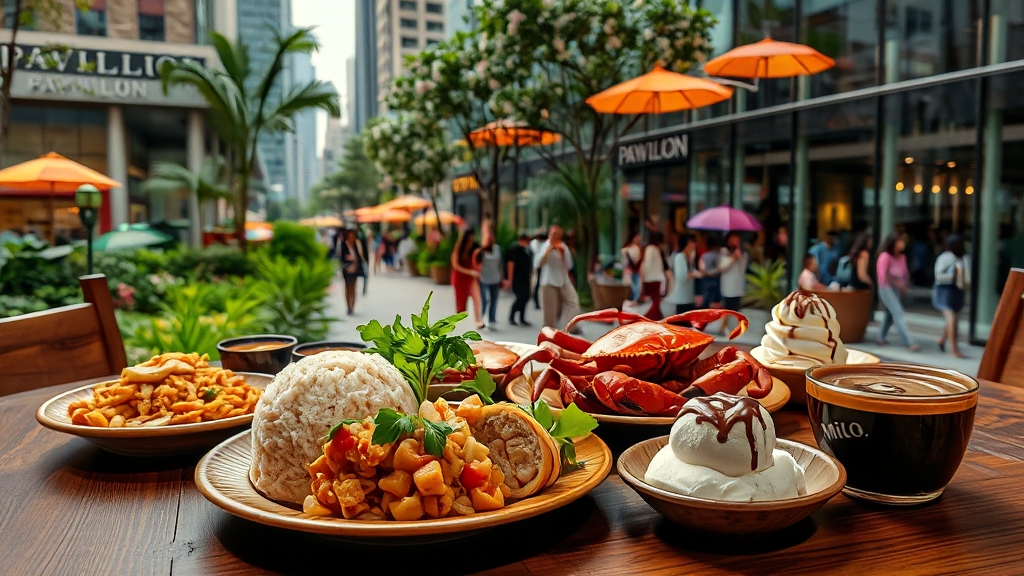 쿠알라룸푸르 미식 여행의 첫 장면