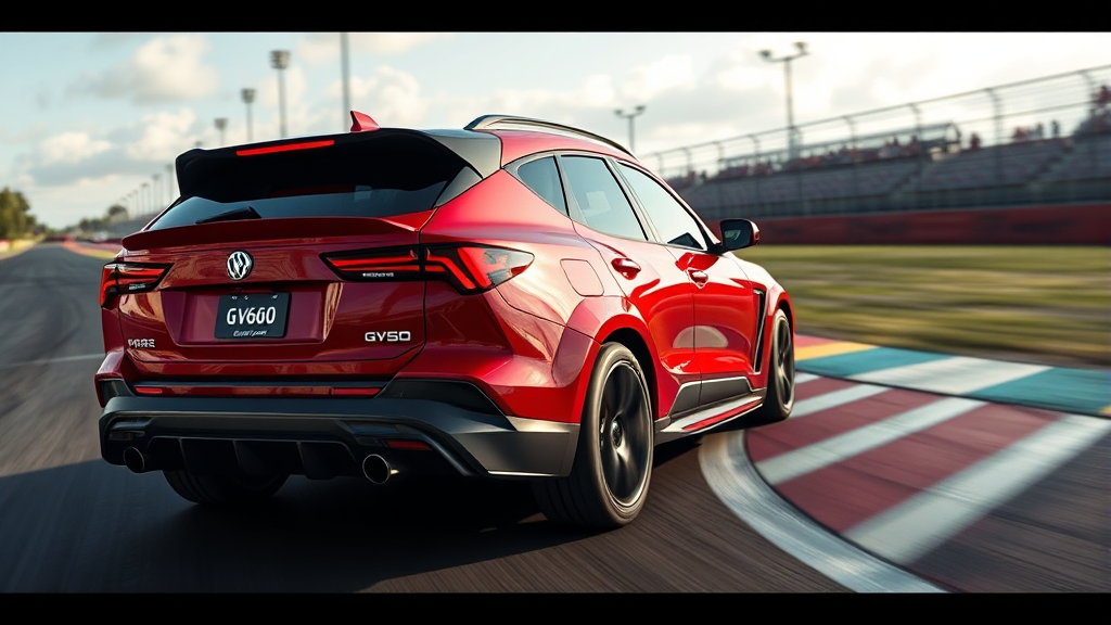 압도적인 성능 및 기술 사양 (realistic 스타일)