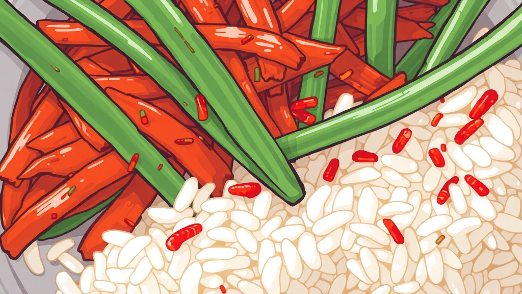 부추김치 매력 탐구 (illustration 스타일)