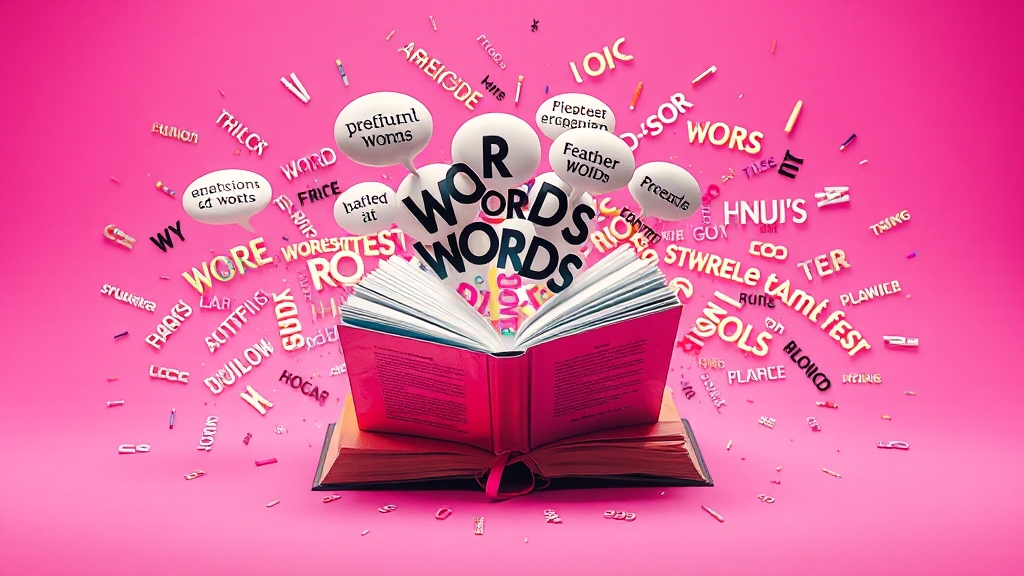 단어 정의 및 활용 예시 분석 (popart 스타일)