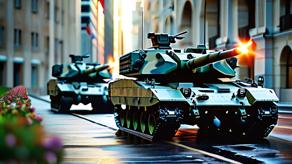 K9 자주포의 해외 시장 도전 (realistic 스타일)