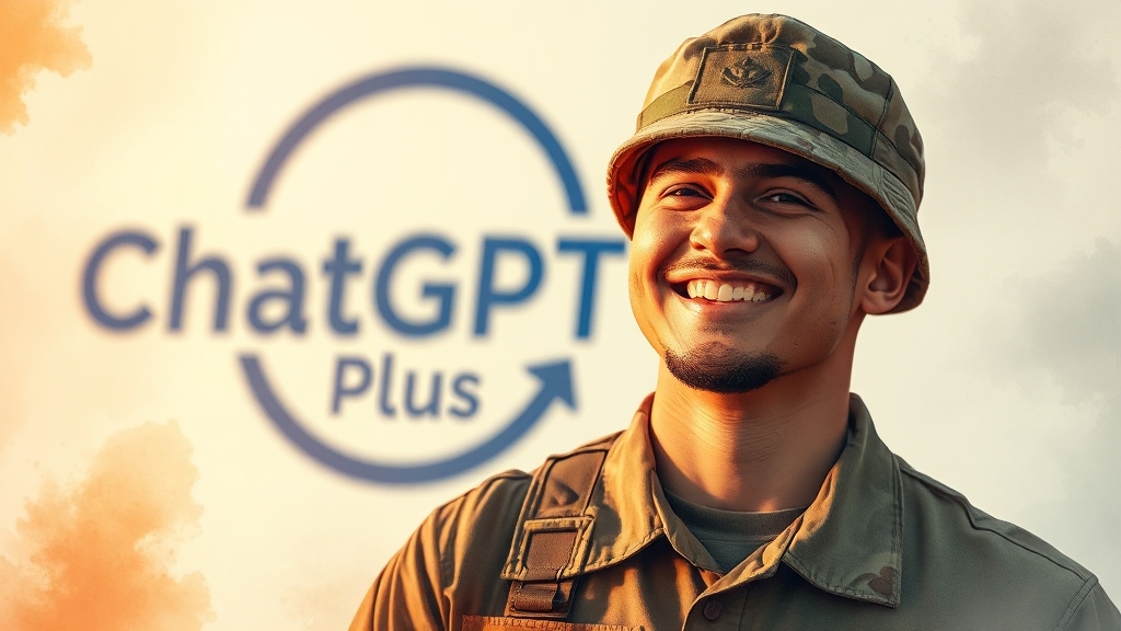 제대 군인, ChatGPT Plus 무료 혜택 (watercolor 스타일)