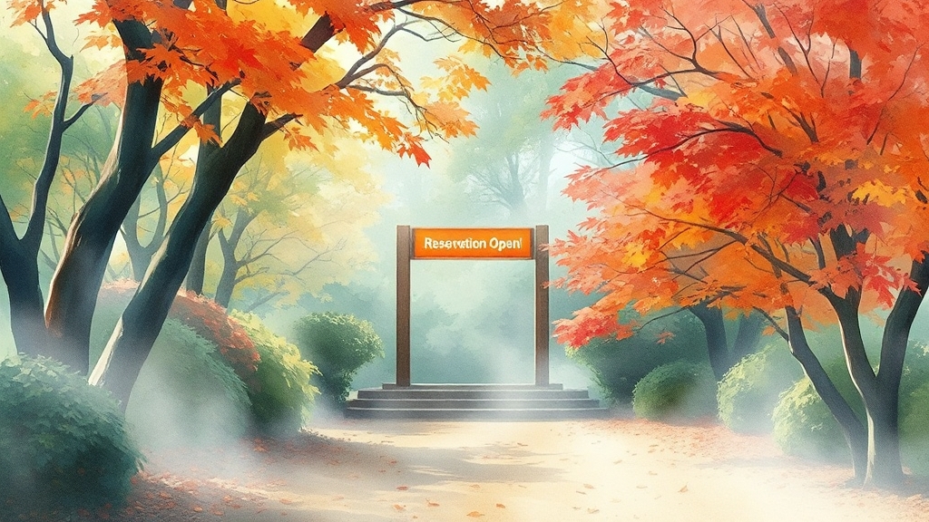 예약 일정 및 방법 상세 안내 (watercolor 스타일)