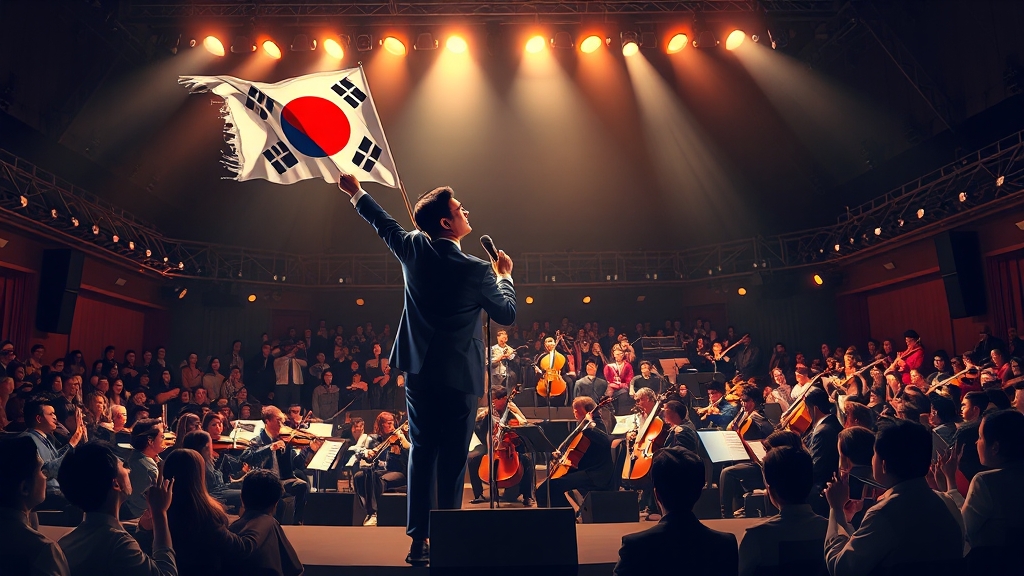 콘서트의 의미와 화제성 (illustration 스타일)