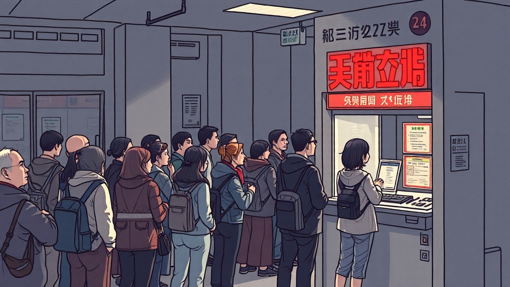 정부24 서비스 중단, 얼마나 심각한가? (illustration 스타일)