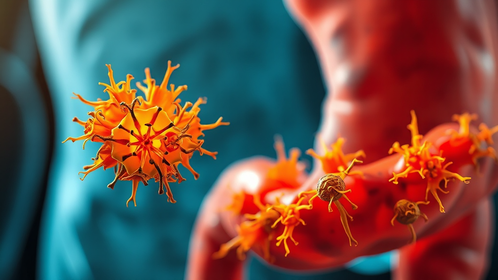 헬리코박터균과 위 건강 (realistic 스타일)