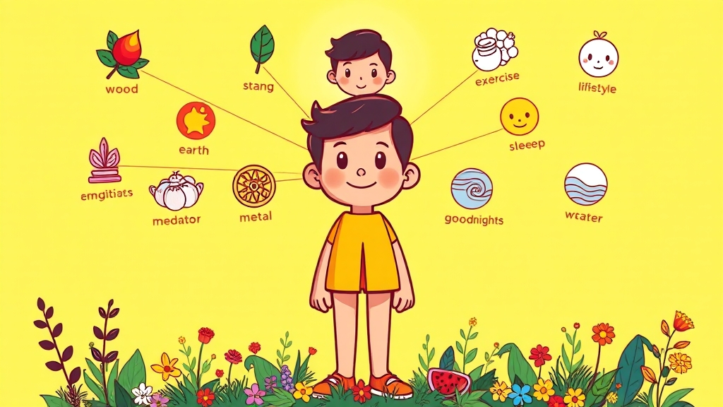 8체질 진단 시 주의사항 및 결과 해석 (cartoon 스타일)