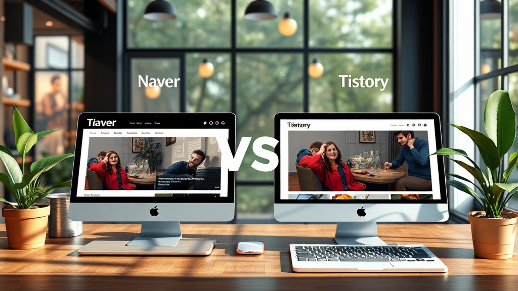 티스토리 vs 네이버 블로그: 2026년 수익 극대화 플랫폼 선택 가이드 (realistic 스타일)