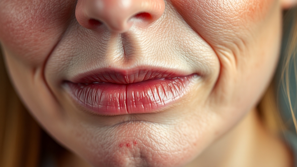 초기 증상 진단 및 자가 체크 (realistic 스타일)