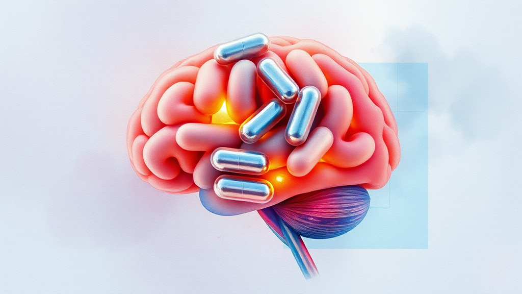 고지혈증 약 스타틴의 과학적 진실과 오해 3 스타틴과 인지 기능 저하: 오해와 진실 (watercolor 스타일)