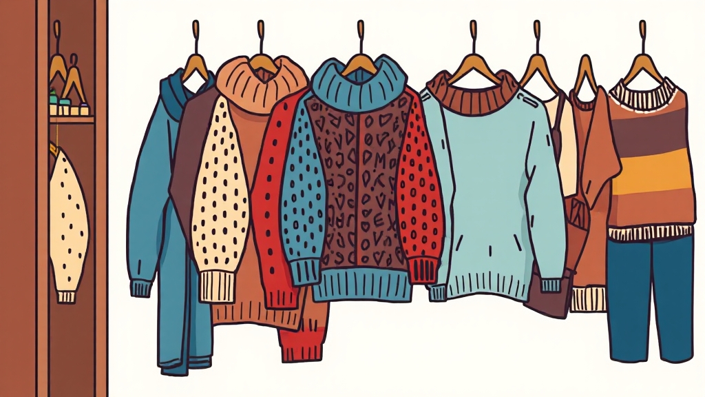 체형별 & 상황별 니트 코디법 (cartoon 스타일)