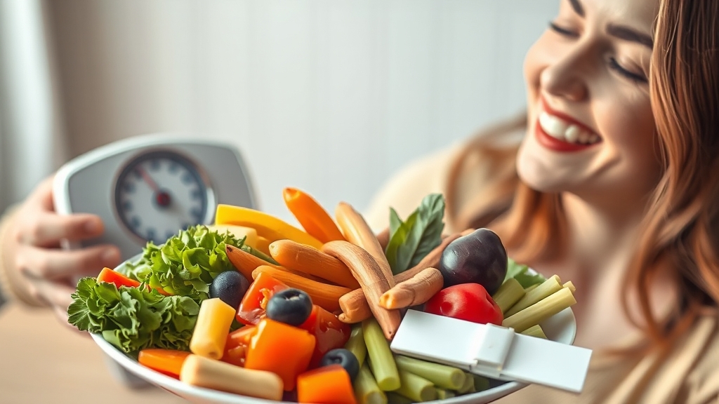 다이어트 식단 시 주의사항 (realistic 스타일)