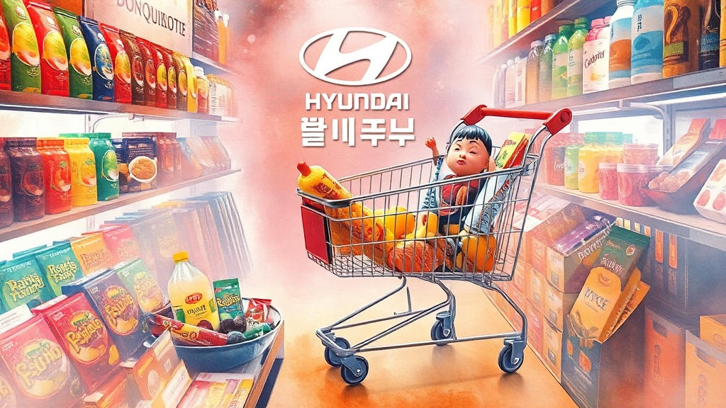 돈키호테 팝업 핵심 정보 (watercolor 스타일)