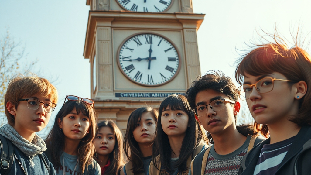 수능 당일 시간표 (realistic 스타일)