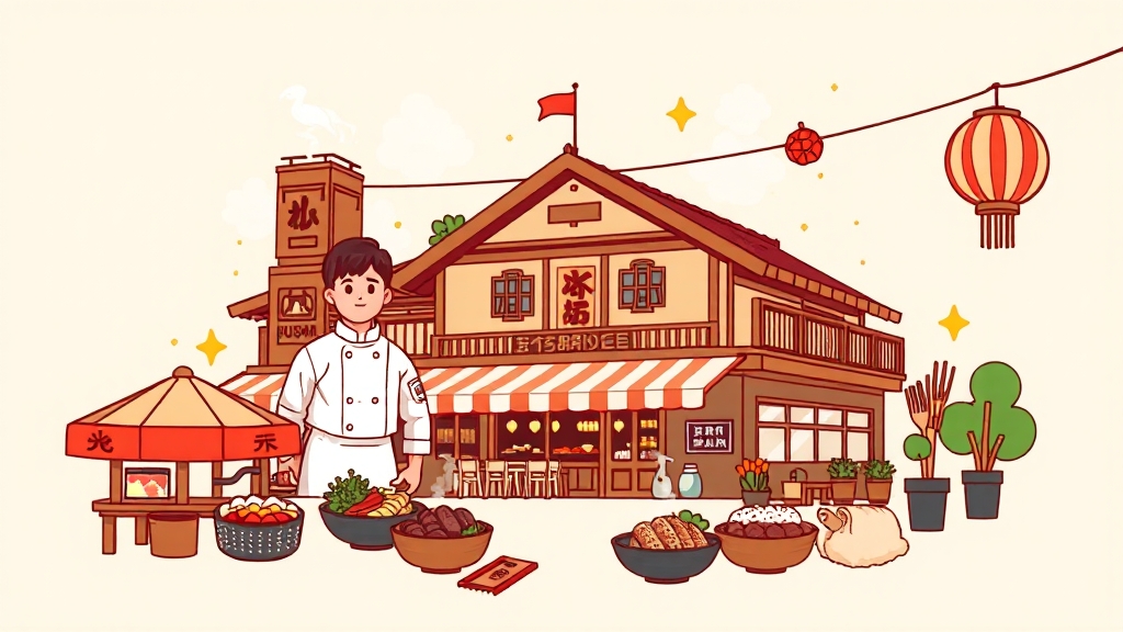 미식존 & 먹거리 정보 (illustration 스타일)