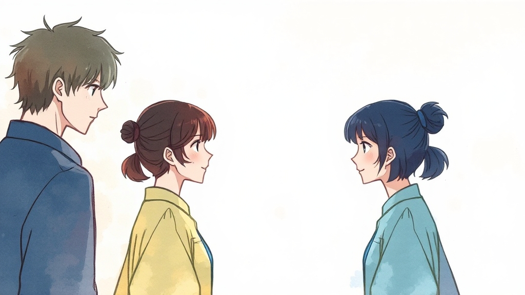 등장인물, 누가 달라졌나? (watercolor 스타일)