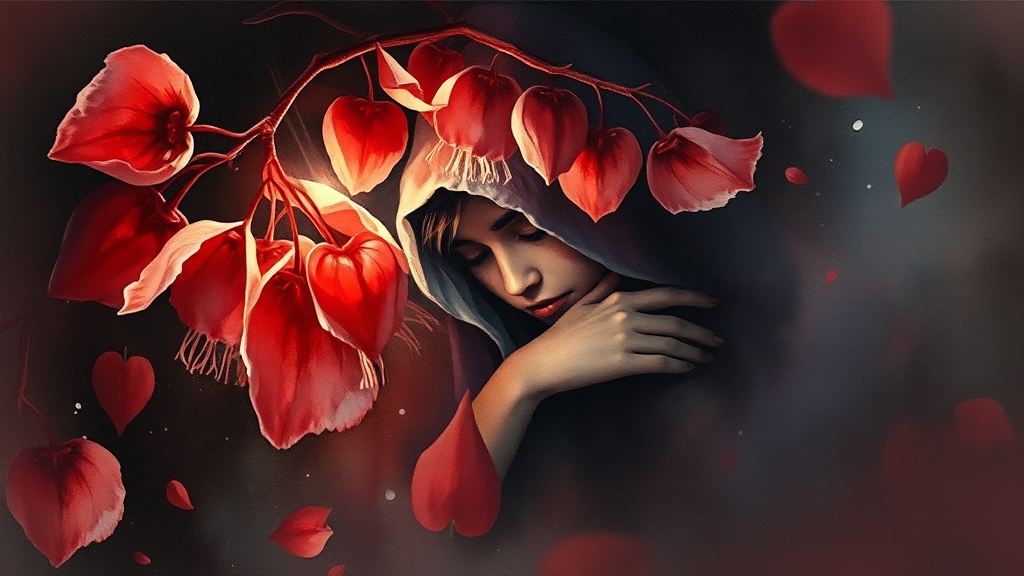 임신 초기 자연유산 증상 (watercolor 스타일)