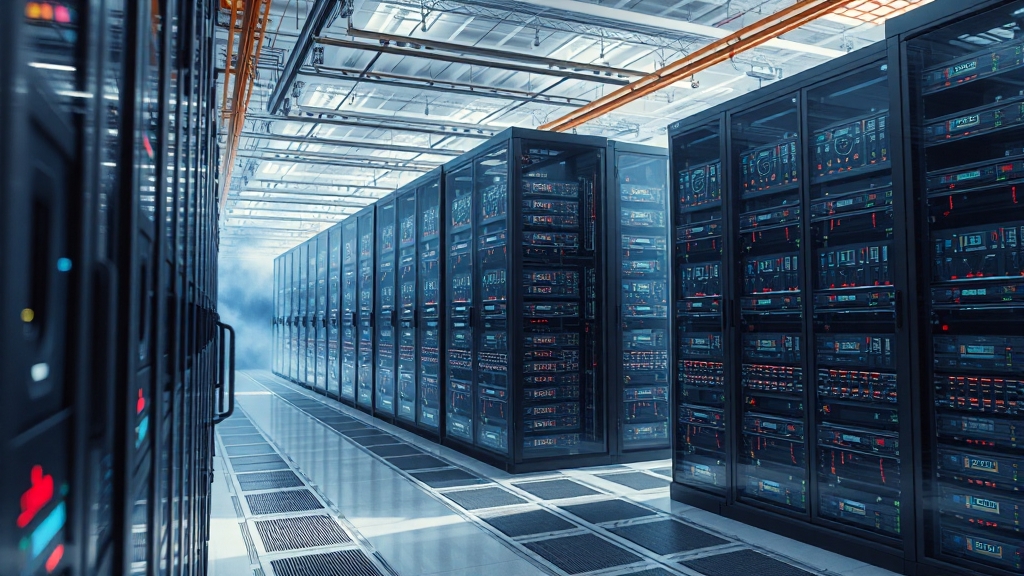 AI 데이터센터, 뭐가 특별할까? (realistic 스타일)