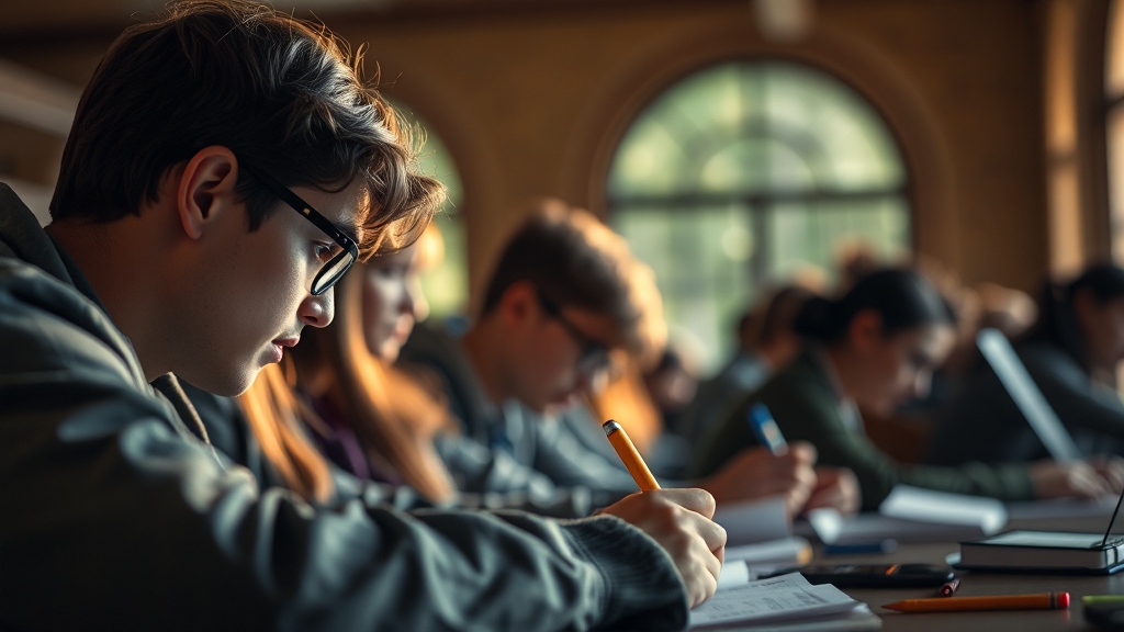 2026 수능 과목별 등급컷 변화 분석 (realistic 스타일)