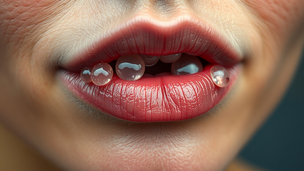 입술 물집? 단순포진 원인, 증상부터 전염 예방, 치료법 A to Z (2025최신) 4 단순포진 주요 증상과 과정 (realistic 스타일)